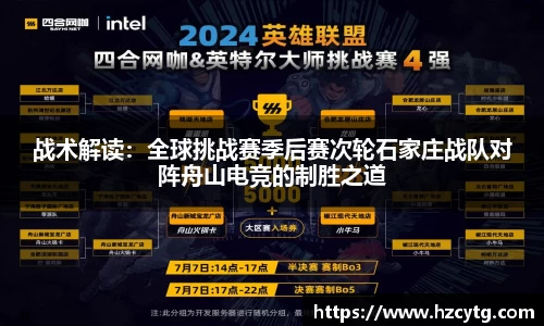 战术解读：全球挑战赛季后赛次轮石家庄战队对阵舟山电竞的制胜之道